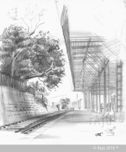 Londa Railway Station karnataka_Medium_Pensil